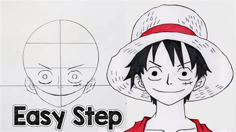 How To Draw Luffy Easy Step By Step My Brilliant Art Easy Drawings