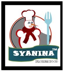 Bahagikan lauk pauk tersebut ke beberapa bahagian yang disukai dan masukkan ke dalam bekas bertutup dan simpan di dalam freezer setelah ianya benar benar sejuk. Syanina Frozen Food: Definisi Logo