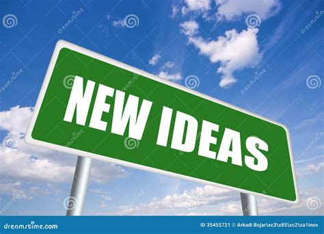 New Ideas Stock Image Image Of Change Novelty Banner 35455721