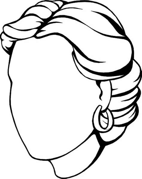 Blank Face Coloring Page Coloring Home