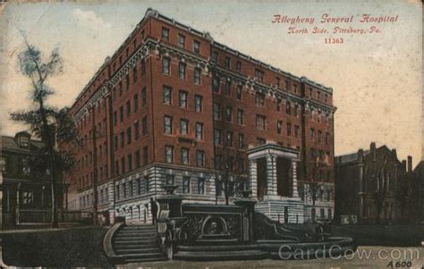Allegheny General Hospital North Side Pittsburgh Pa Postcard