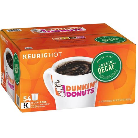 Each cup of coffee with 200 mg of caffeine causes a 7 percent increase in your body's metabolic rate for the next three. #Dunkin' #Donuts #Decaf #Coffee K-Cups, #Medium #Roast (54 ...