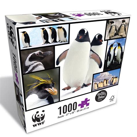 Wwf 1000 Piece Puzzle Penguins Instruction Manuals Customer Care
