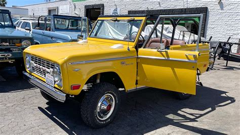 1968 yellow rust-free California classic Ford Bronco - Custom Classic Ford Bronco Restorations