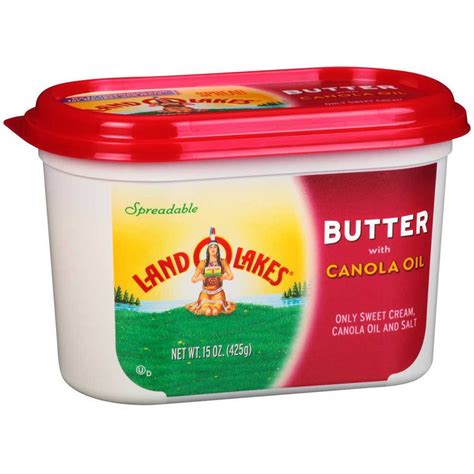 Land O Lakes Spreadable Butter With Canola Oil 15 Ounce Tub 12 Per Online Supermarket