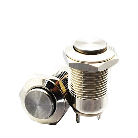 Mm Metal Momentary Press Switch Screw Terminals Volt Push Button