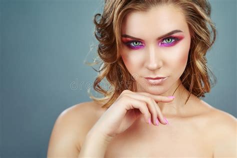 Fashion Make Up Stock Photo Image Of Glamorous Looking 148314524