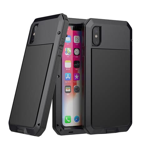Metal Shockproof Waterproof Protective Case For Iphone Xs