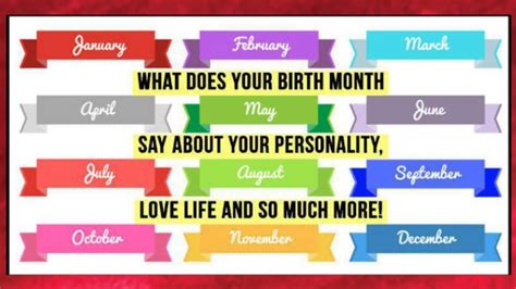 What Your Birth Month Reveals About Your Personalitylovelife And So