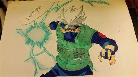 Naruto Kakashi Drawing Color ~ Drawing Easy