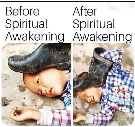 A Meme Illustrating The Process Of Spiritual Awakening Spirituality
