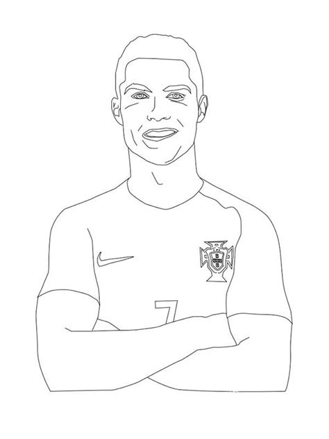Desenhos Do Cristiano Ronaldo Para Imprimir E Colorir
