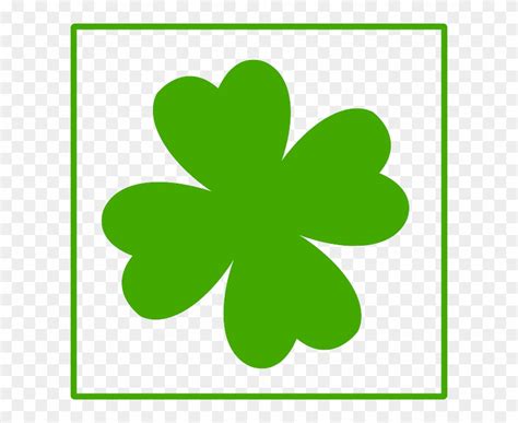 Download 4 Leaf Clover Without Stem Clipart 636696 Pinclipart