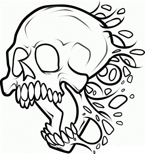 25 Free Printable Skull Coloring Pictures For Halloween