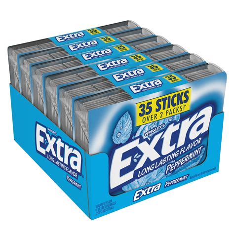 buy extra peppermint sugar free bulk chewing gum mega packs 35 pc 6 ct online at lowest price