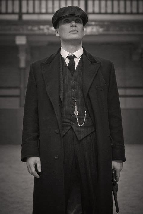 Thomas Shelby In Black And White Peaky Blinders Peaky Blinders Suit