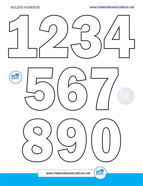 Moldes De Numeros Para Imprimir Imagui