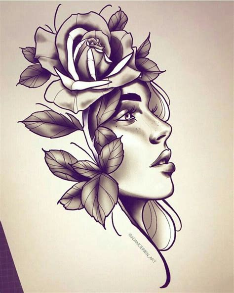 Beautiful Art With Realistic Flowers In 2020 Tattoo Designs For Girls