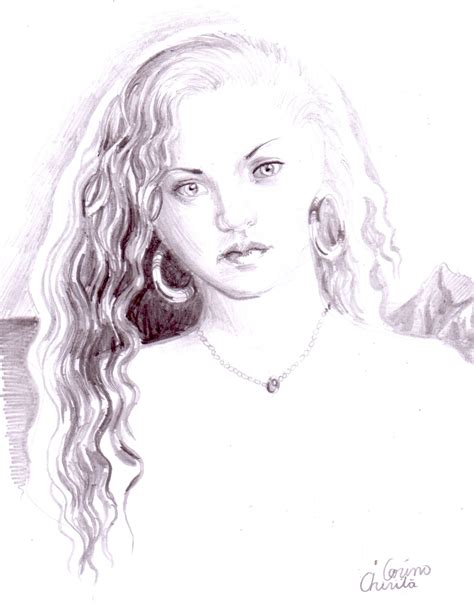 Fata Cu Cercei Inca Doua Portrete In Creion Desene Si Picturi De