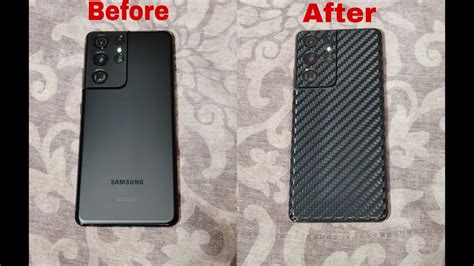 Samsung Galaxy S21 Ultra 5g Before And After The Dbrand Skin Youtube