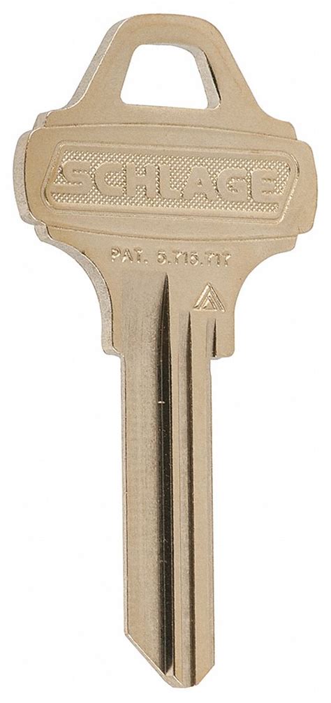 Schlage Key Blank For Use With Cylinders Commercialresidential