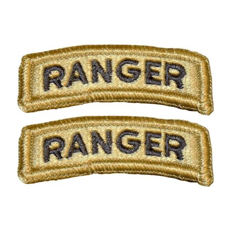 Army Ranger Tab Ocp Hook And Loop For Ocp Uniforms Set Of 2