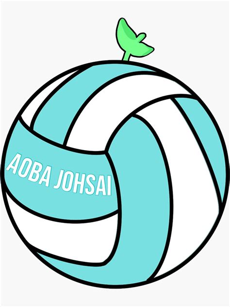 Haikyuu Aoba Johsai Seijoh Volleyball X Mascot Plant Sticker For Sale