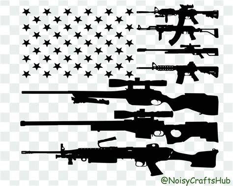 American Flag Guns SVG Gun Rights Svg Guns Lover Svg Nd Etsy