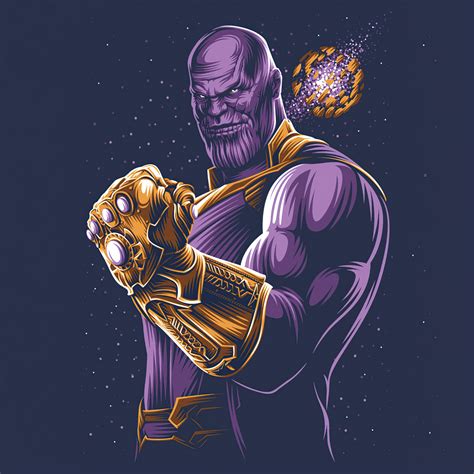 2048x2048 Thanos With Gauntlet Minimalism 4k Ipad Air Hd 4k Wallpapers