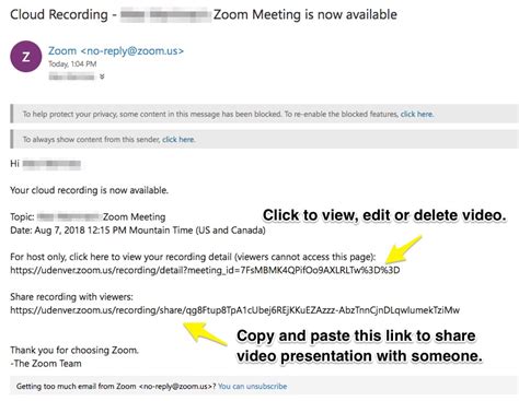 Using Zoom To Record A Video Presentation Du Ed Tech Knowledge Base