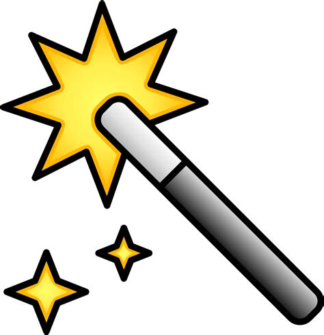Magic Clipart Svg Magic Wand Drawing Easy Png Download Full Size