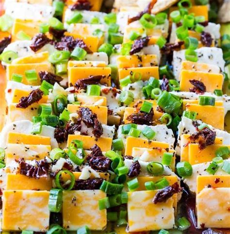 30 Easy Make Ahead Christmas Appetizers Recipes Marinated Cheese