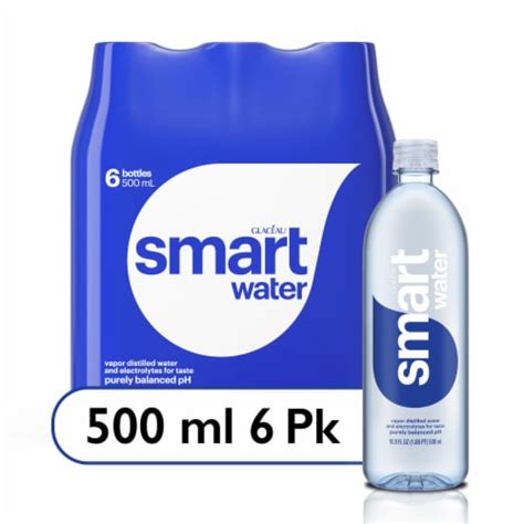 Smartwater Vapor Distilled Electrolyte Premium Bottled Water 6
