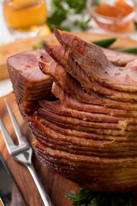 ham cooker slow spiral brown sugar bourbon dinner easy delight thanksgiving guests recipe sliced sweet savory sauce recipes smokey once
