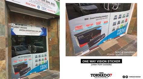 One Way Vision Window Sticker Tornado7design