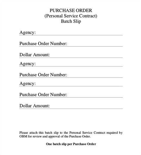 purchase order examples    premium