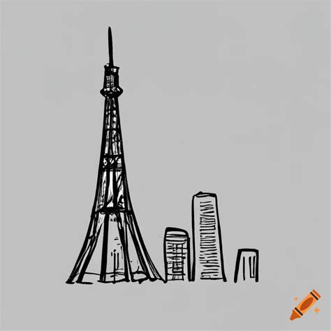 Sketch Of Tokyo Tower