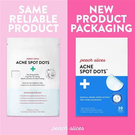 Peach Slices Acne Spot Dots Hydrocolloid Acne Patches For Zits