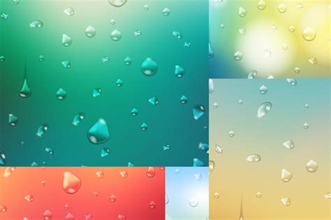 5 Water Drop Blur Backgrounds Vol2 By Vito12 Thehungryjpeg