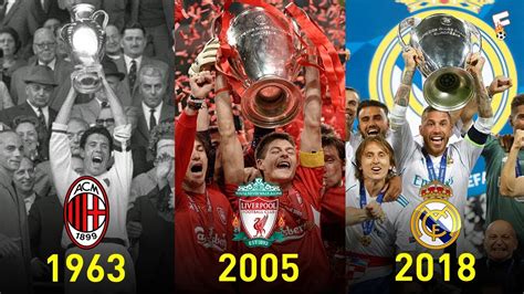 Here are all the winners of the uefa champions league since the first in 1955. UEFA Champions League Winners 1956 - 2018 ⚽ Footchampion ...