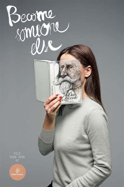 Become Someone Else A Clever Bookstore Ad That Uses Book Covers To