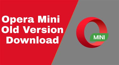 So if you don't have time to watch the video. Opera Mini Old Version Download for Android (All Versions ...