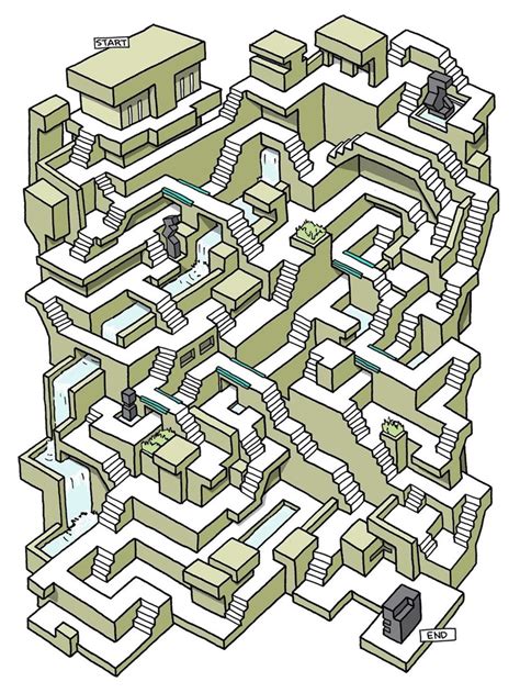Twenty Five Difficult And Enjoyable Mazes Are The Perfect Distraction Maze Drawing Maze