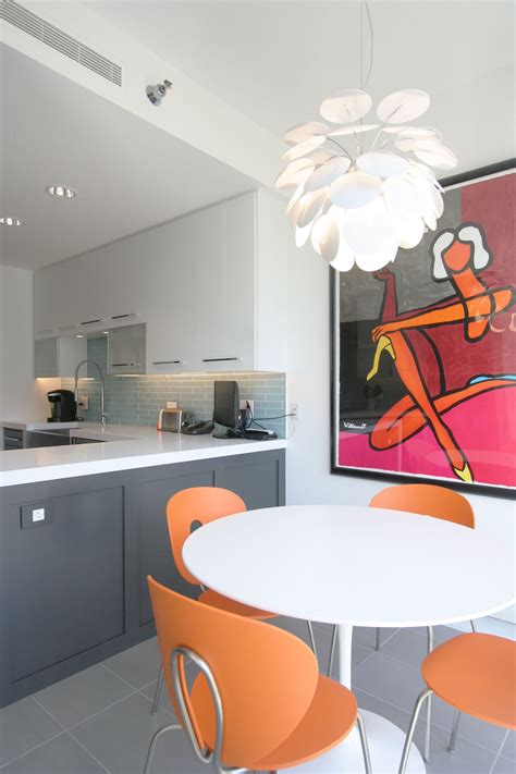 Cute Modern Breakfast Nook Lighting Habitar Design Residential