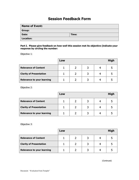 General Evaluation Template Download Free Documents For Pdf Word And