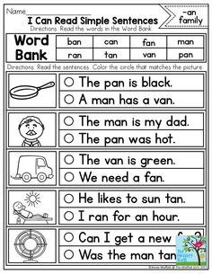 The flashcards can be used in a wall pocket chart or used on the whiteboard by attatching magnets. Read and DRAW! Simple sentences for beginning readers! | School Stuff | Pinterest | Simple ...