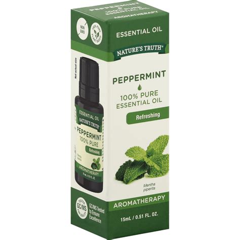 Natures Truth Aromatherapy Peppermint 100 Pure Refreshing Essential Oil Medicine Cabinet