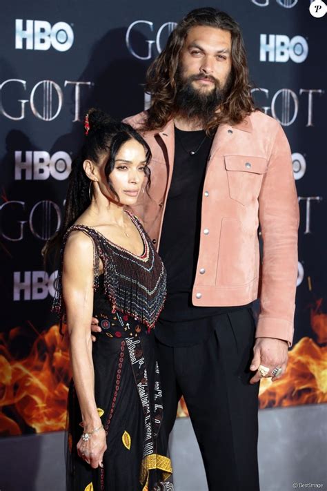 Jason Momoa Lisa Bonet à La Première De Game Of Thrones Saison 8 Au
