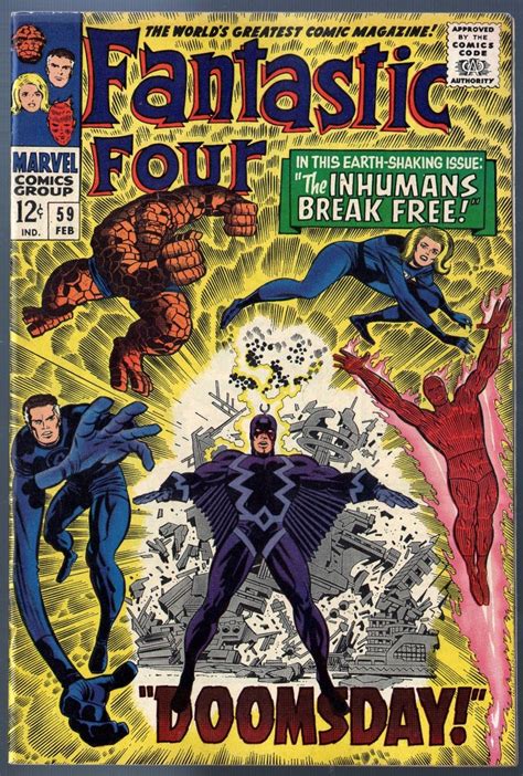 Fantastic Four 1961 59 Vf Vs Dr Doom Steals Silver Surfers