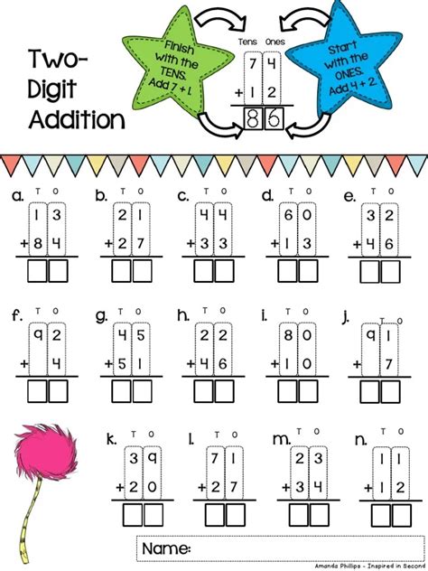 2 Digit By 2 Digit Addition Without Regrouping